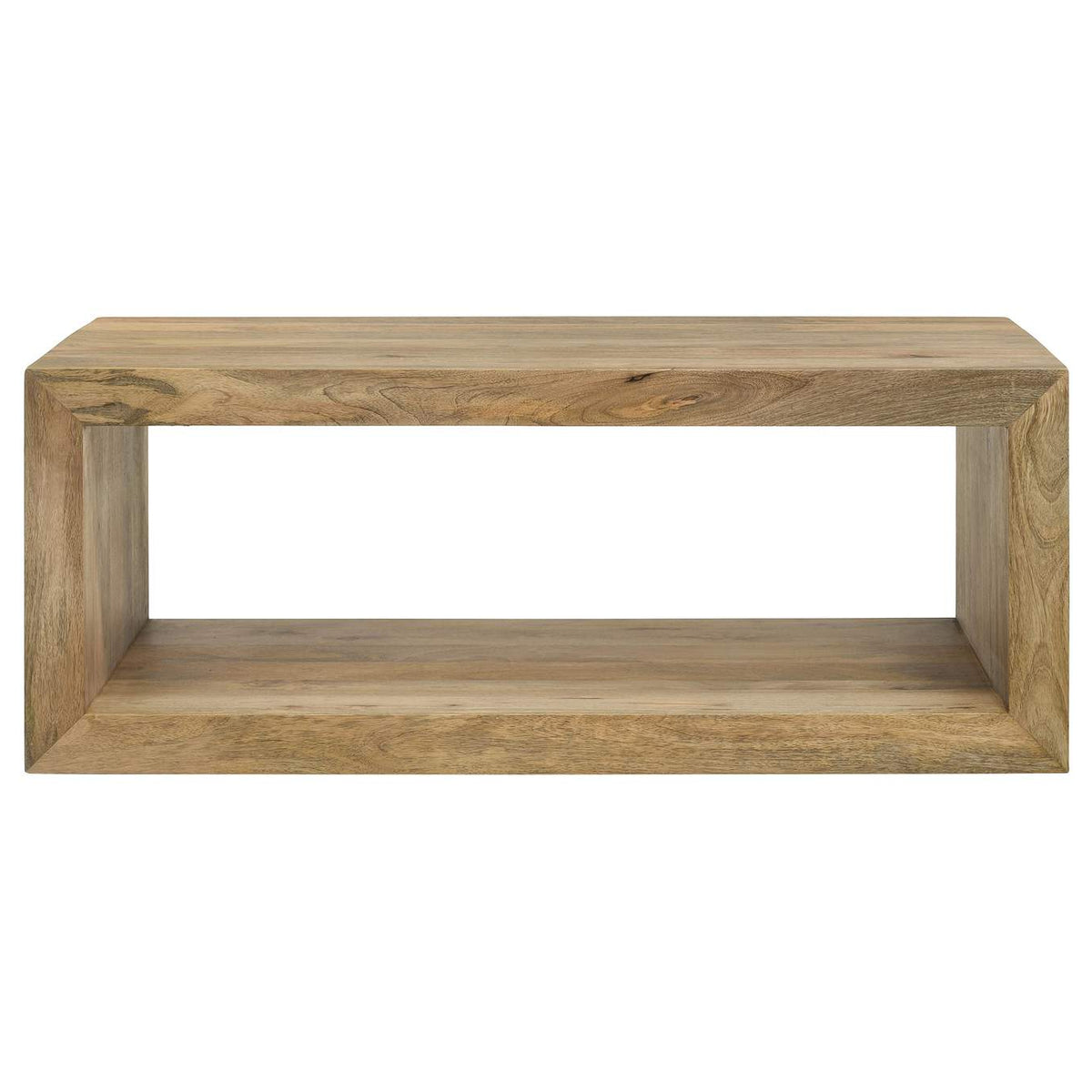 704838-S2 Benton 2-piece Solid Mango Coffee and End Table Set Natural