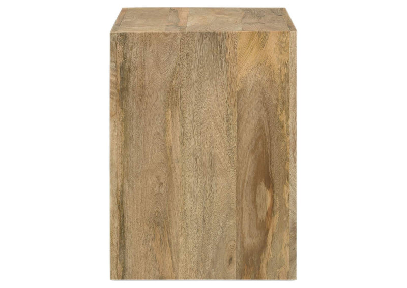 704838-S3 Benton 3-piece Solid Mango Coffee and End Table Set Natural
