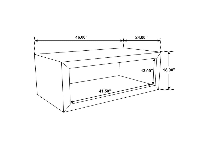 704838-S3 Benton 3-piece Solid Mango Coffee and End Table Set Natural
