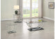 704988-S3 Danville 3-piece Glass Top Coffee and End Table Set Chrome