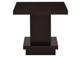 705167 Reston Square Engineered Wood Side End Table Cappuccino