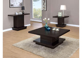705167 Reston Square Engineered Wood Side End Table Cappuccino
