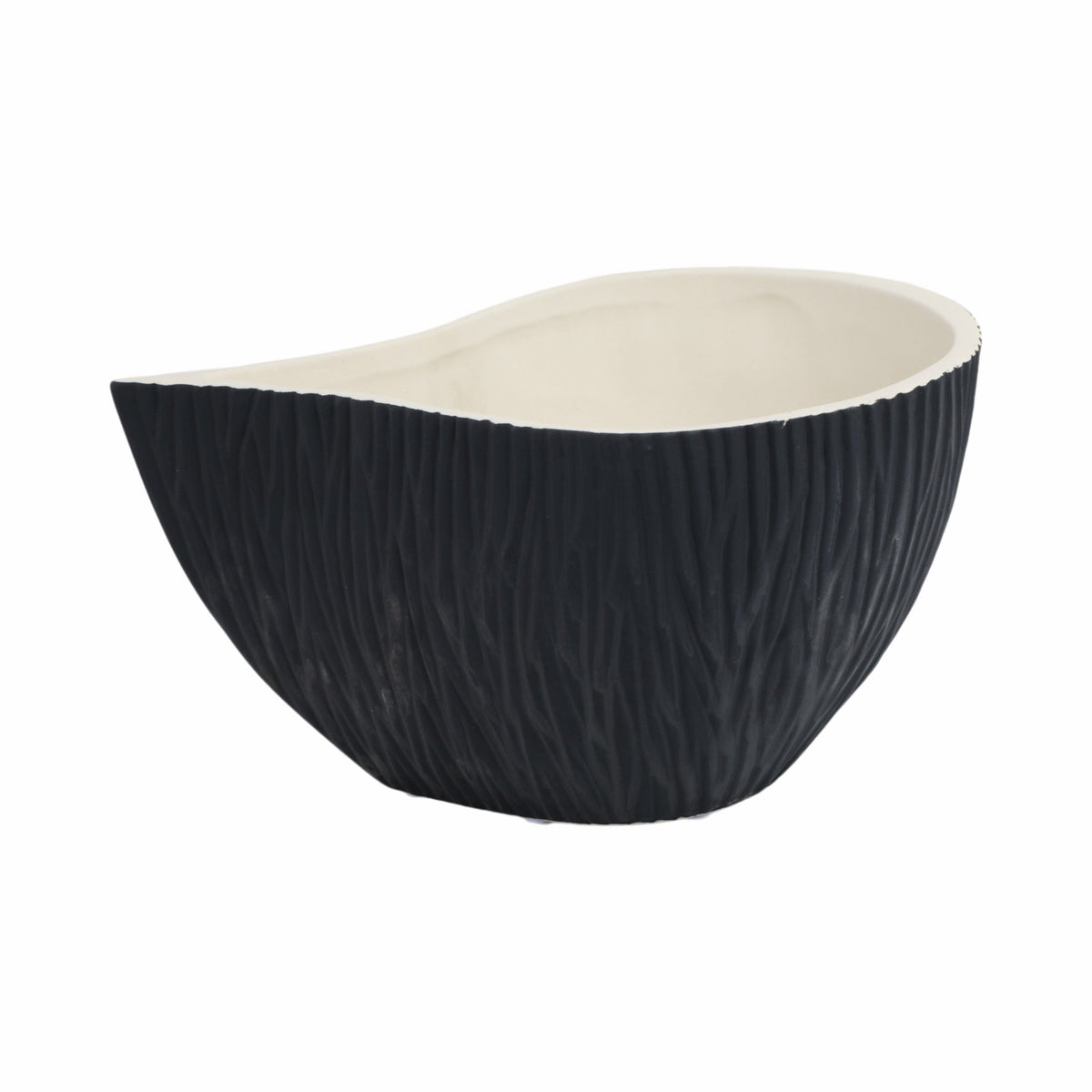 6" Perseus Small Porcelain Bowl - Black/White