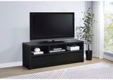 705802 Rutland 59-inch 3-drawer TV Stand Media Console Black