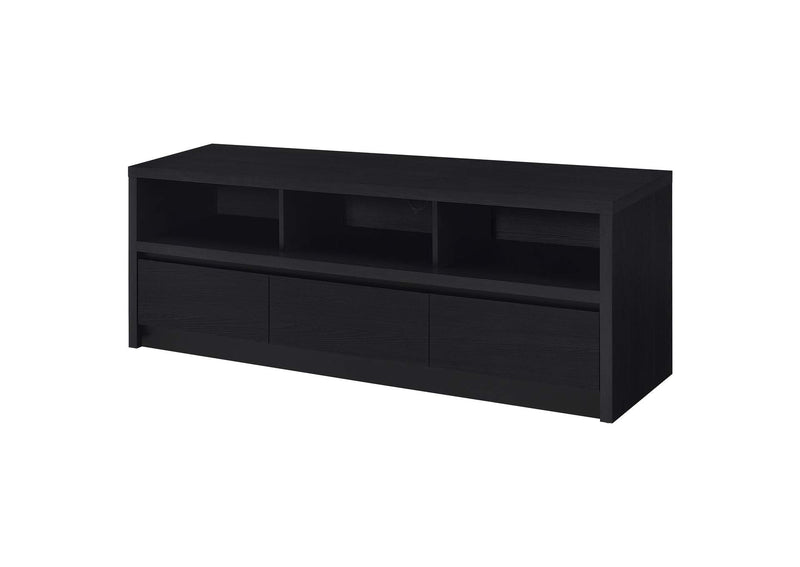 705802 Rutland 59-inch 3-drawer TV Stand Media Console Black