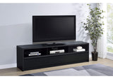 705803 Rutland 78-inch 3-drawer TV Stand Media Console Black