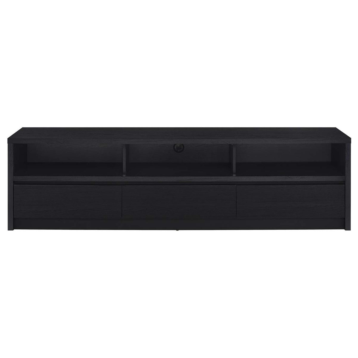 705803 Rutland 78-inch 3-drawer TV Stand Media Console Black