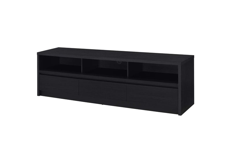 705803 Rutland 78-inch 3-drawer TV Stand Media Console Black