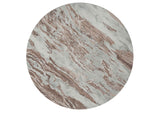 706168 Jenna 35-inch Round Marble Top Cocktail Coffee Table Brown