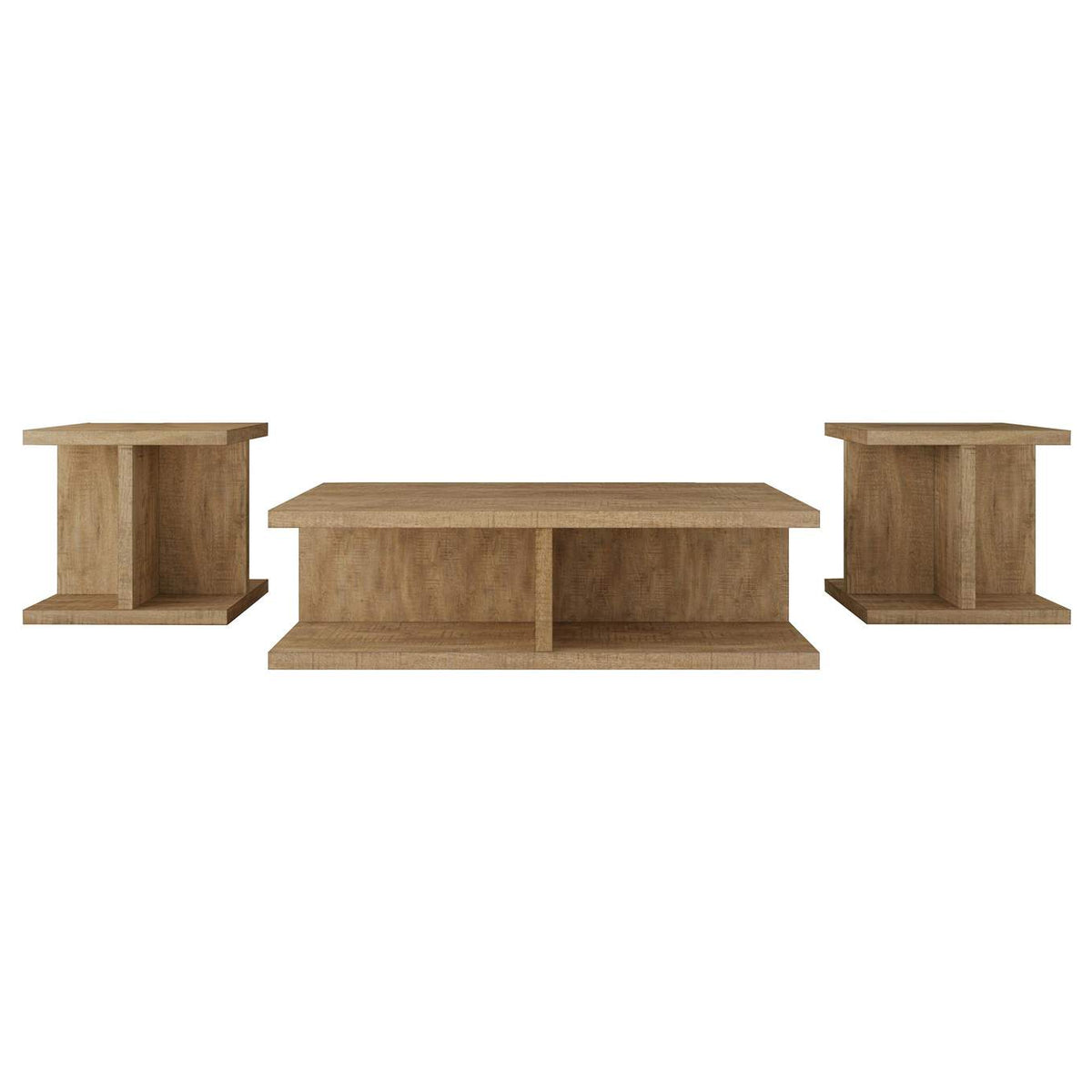 706178-S3 Cortona 3-piece Coffee and End Table Set Mango
