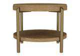 706188-S2 Arini 2-piece Round Coffee and End Table Set Sand Wash