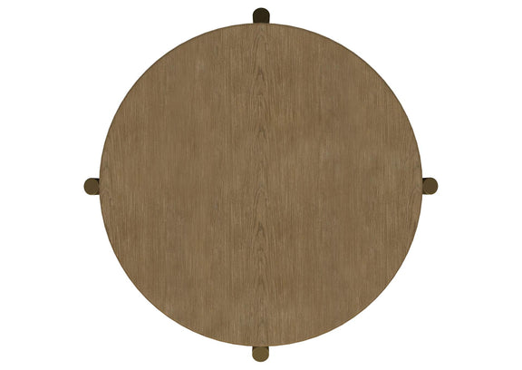 706188-S2 Arini 2-piece Round Coffee and End Table Set Sand Wash