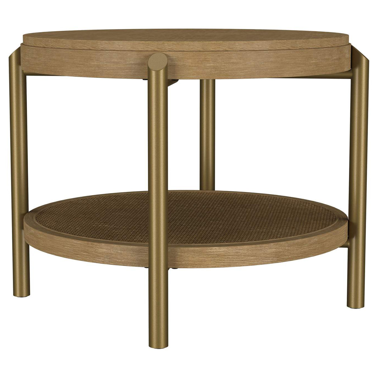 706188-S3 Arini 3-piece Round Coffee and End Table Set Sand Wash