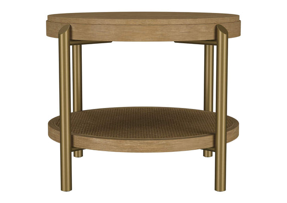 706188-S3 Arini 3-piece Round Coffee and End Table Set Sand Wash