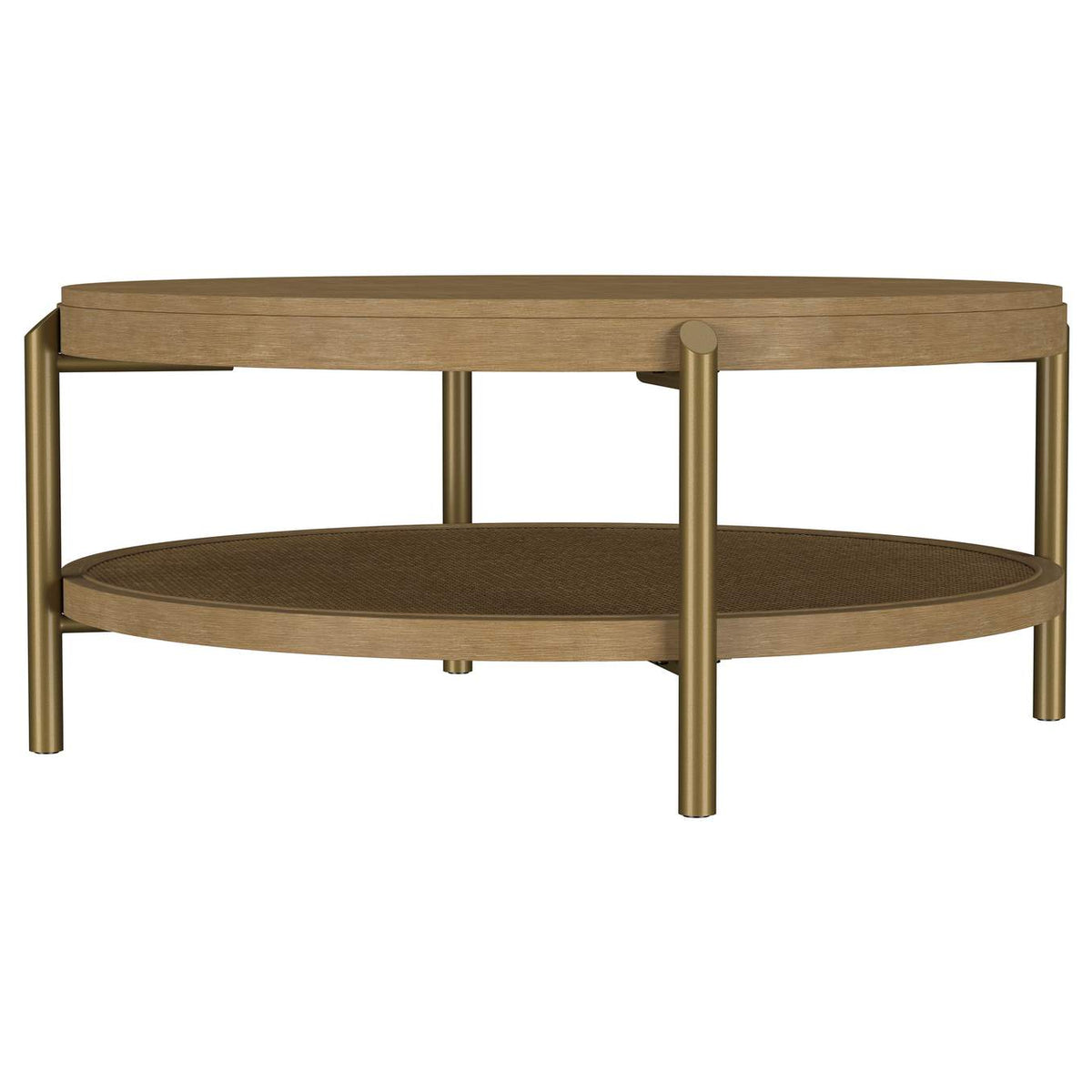 706188-S3 Arini 3-piece Round Coffee and End Table Set Sand Wash