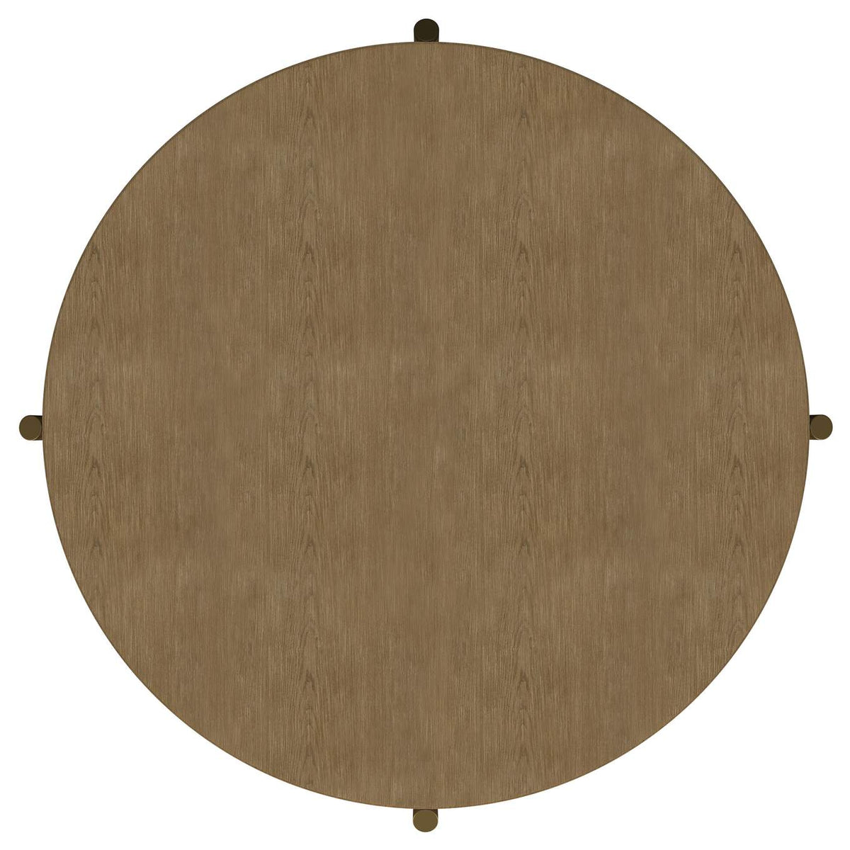 706188 Arini Round Coffee Table With Storage Shelf Sand Wash