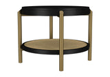 706198-S3 Arini 3-piece Round Coffee and End Table Set Black