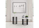 706208-S2 Haven 2-piece Round Marble Coffee and End Table Set Black