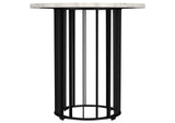 706208-S3 Haven 3-piece Round Marble Coffee and End Table Set Black