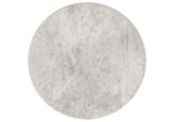 706208 Haven Round Genuine White Marble Top Coffee Table Black