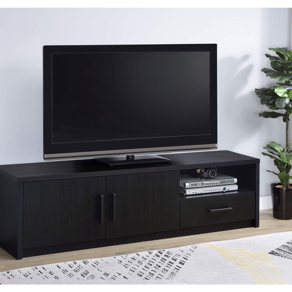 706213 Murray 70-inch 2-door TV Stand Media Console Black