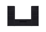 706222-SET Winfield 3-piece Entertainment Center 60-inch TV Stand Black