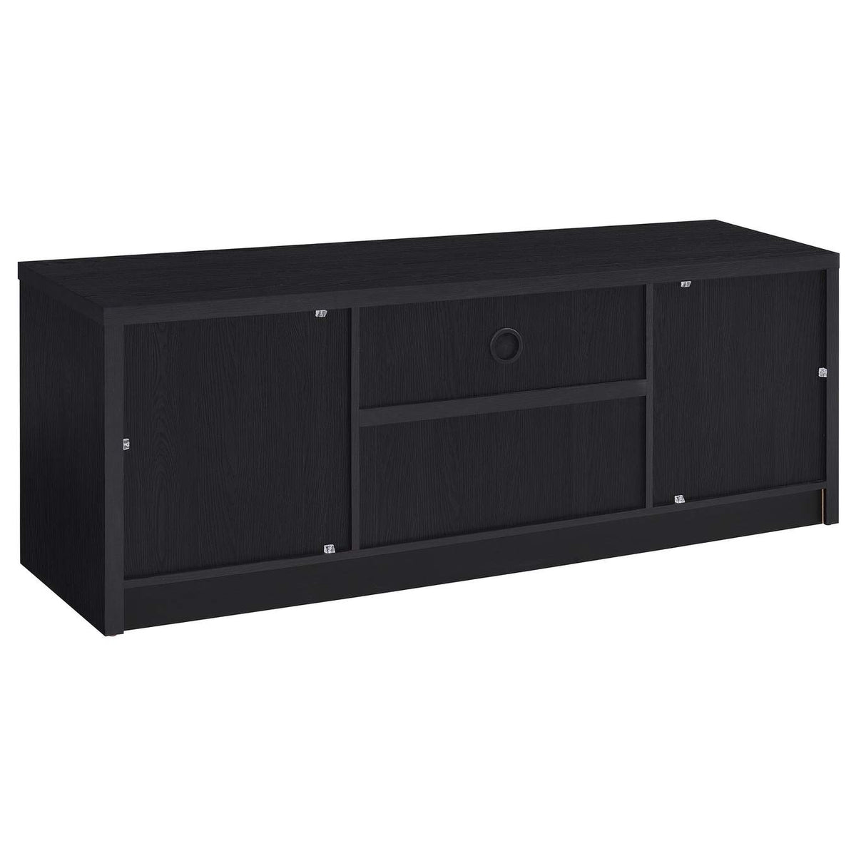 706222-SET Winfield 3-piece Entertainment Center 60-inch TV Stand Black