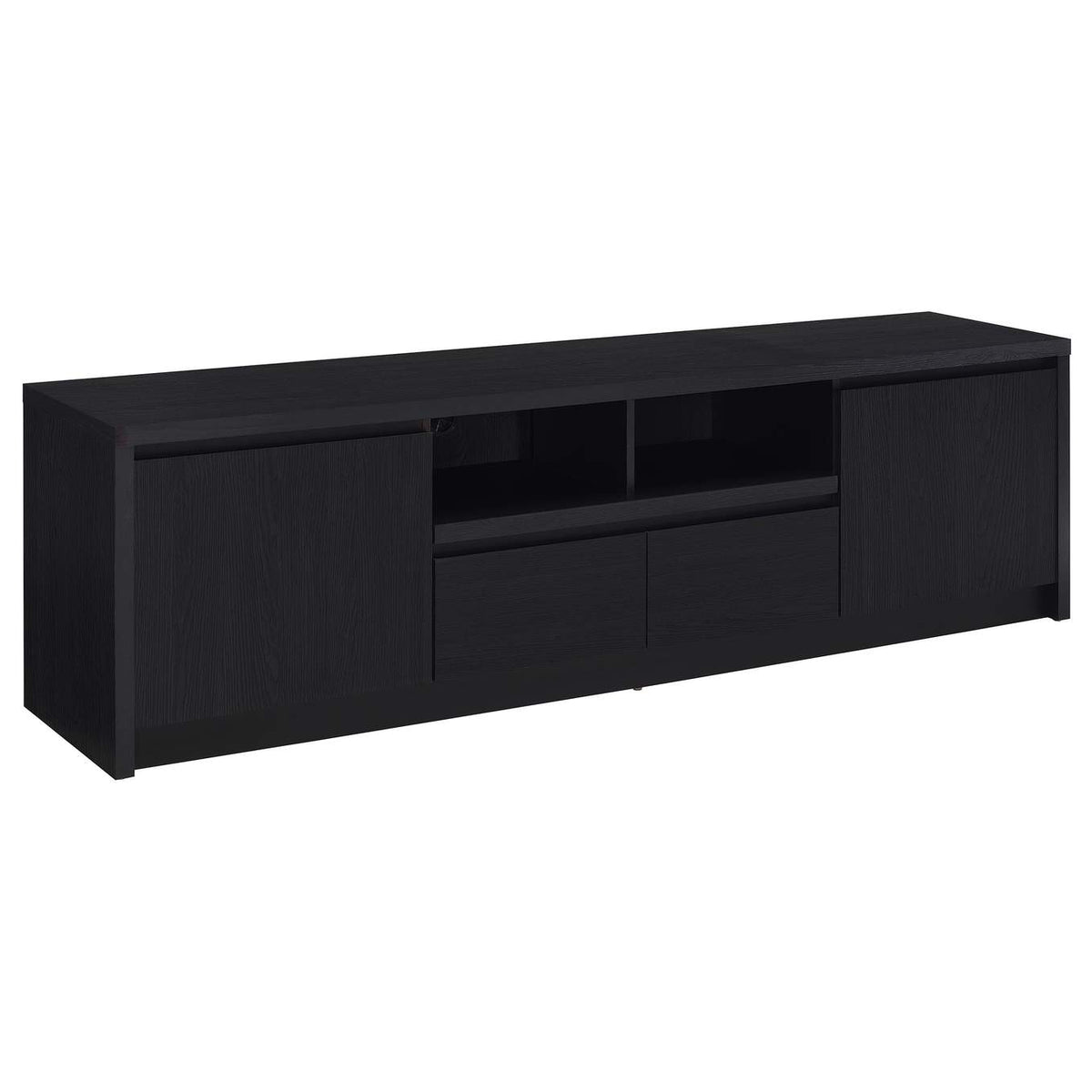 706223-SET Winfield 3-piece Entertainment Center 78-inch TV Stand Black