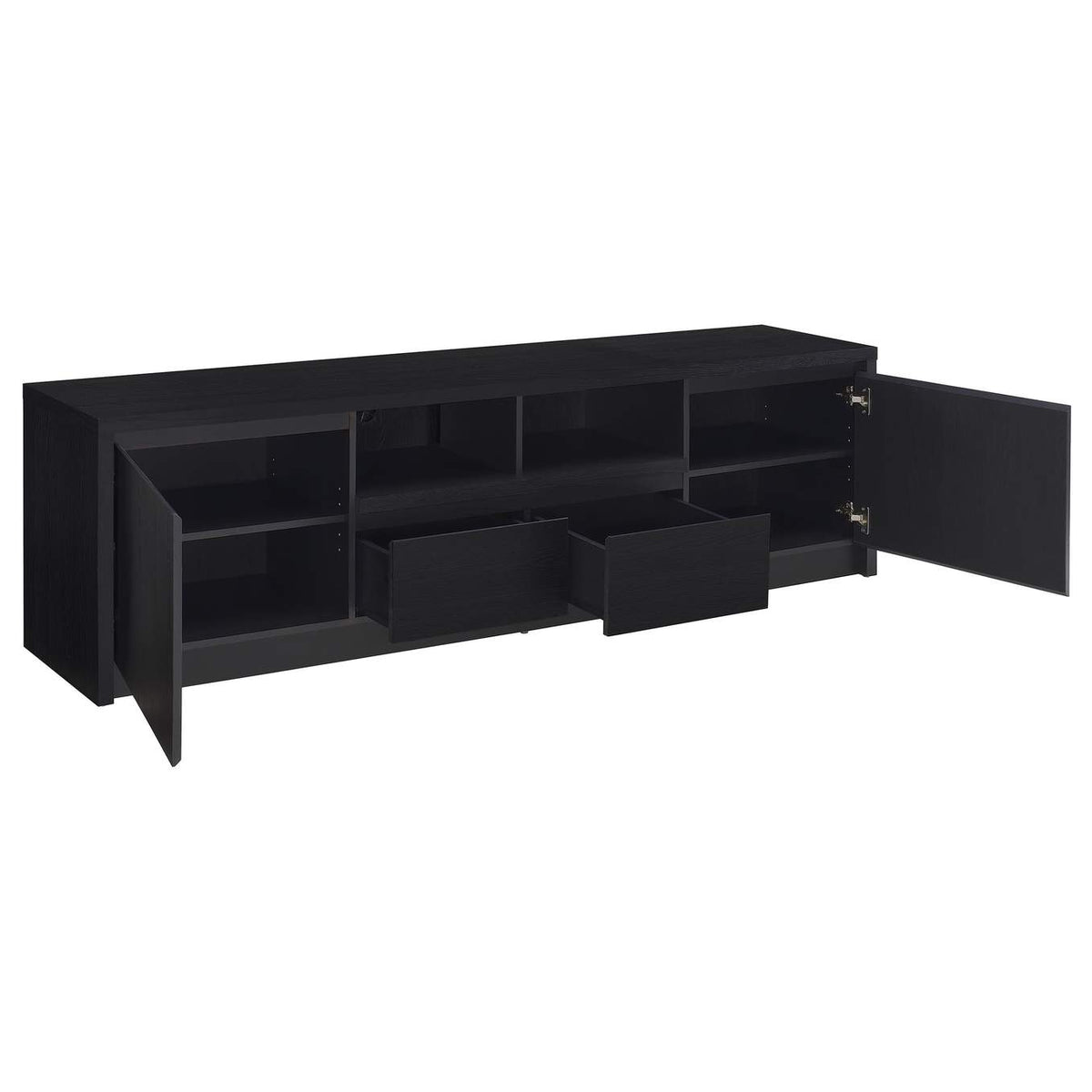 706223 Winfield 78-inch 2-door TV Stand Media Console Black