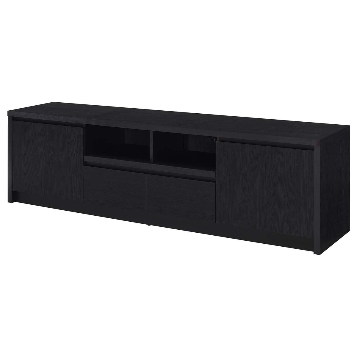 706223 Winfield 78-inch 2-door TV Stand Media Console Black