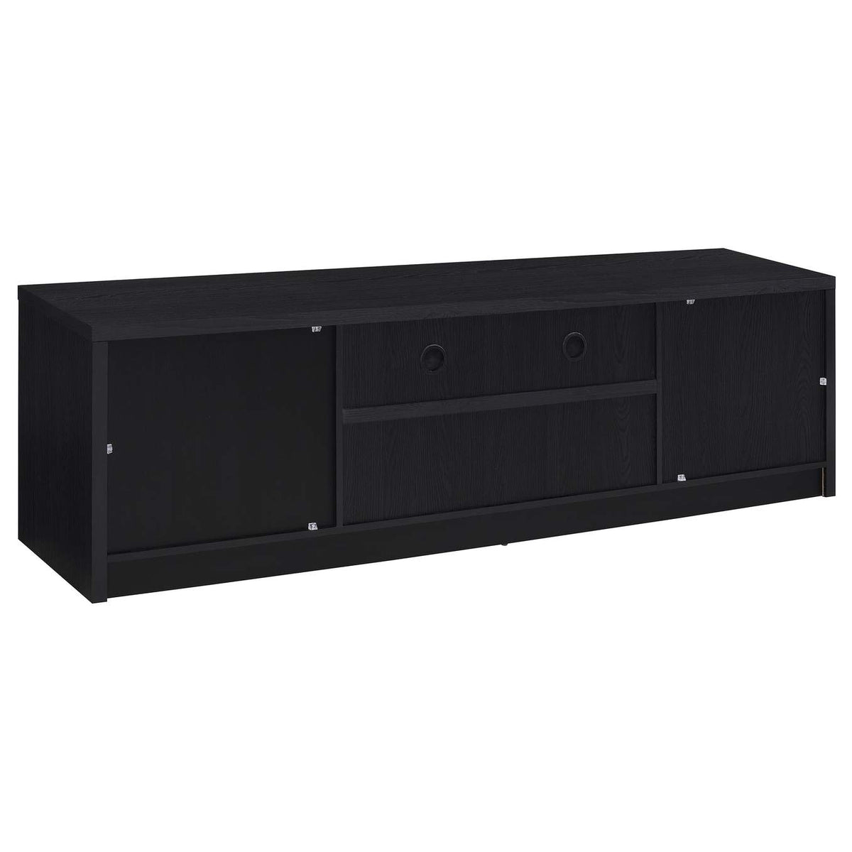 706223 Winfield 78-inch 2-door TV Stand Media Console Black