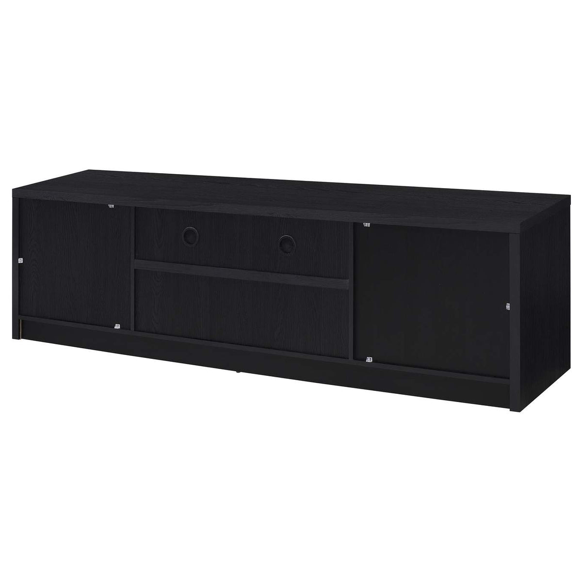 706223 Winfield 78-inch 2-door TV Stand Media Console Black