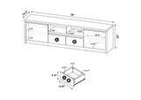 706223 Winfield 78-inch 2-door TV Stand Media Console Black