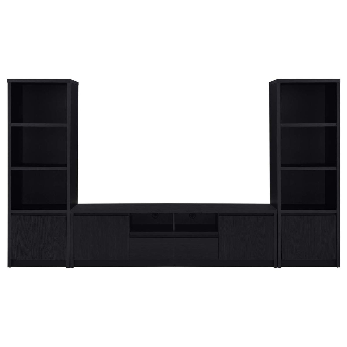 706223 Winfield 78-inch 2-door TV Stand Media Console Black