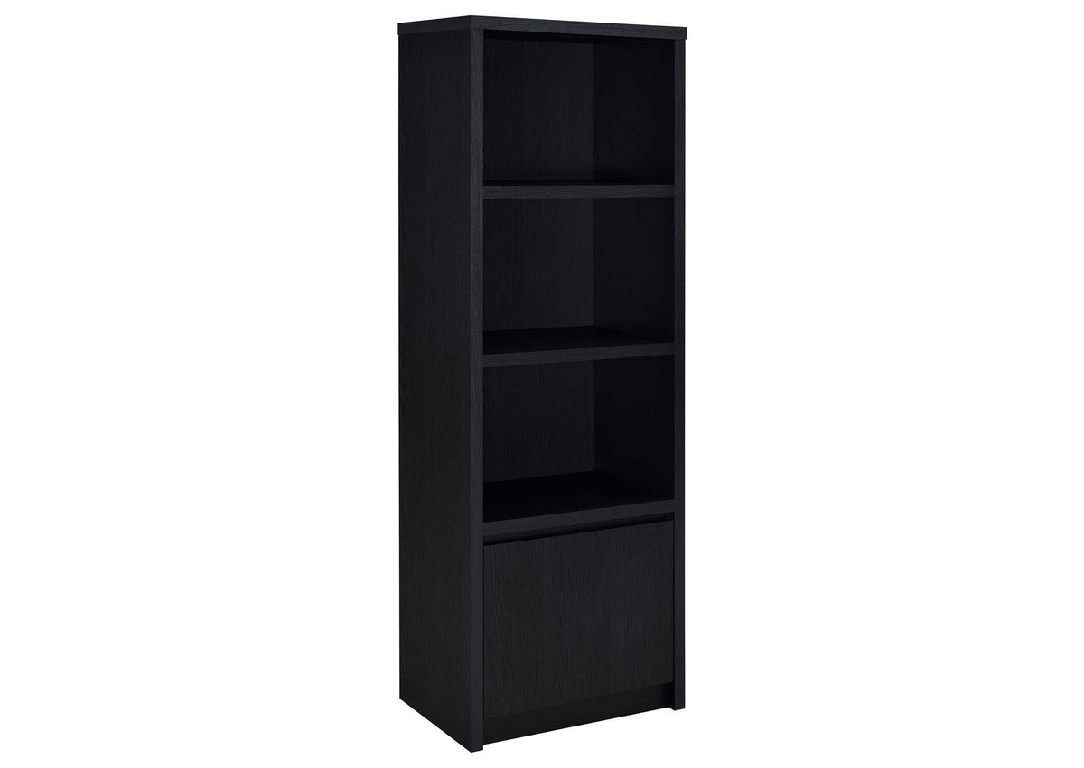 706224 Winfield 3-shelf Media Tower Entertainment Pier Black