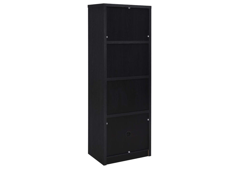 706224 Winfield 3-shelf Media Tower Entertainment Pier Black