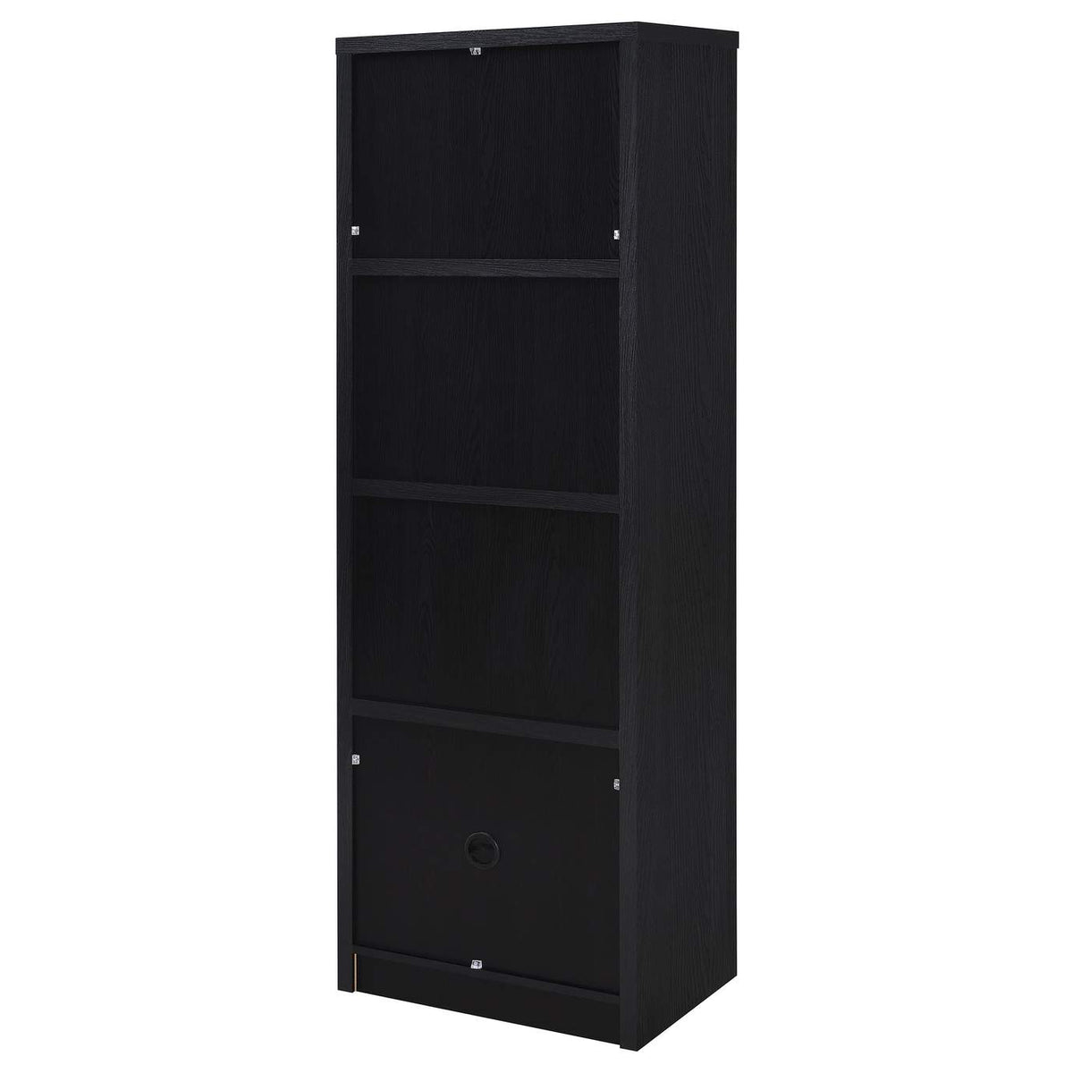 706224 Winfield 3-shelf Media Tower Entertainment Pier Black
