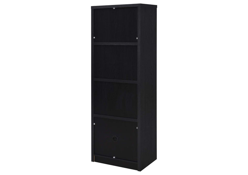 706224 Winfield 3-shelf Media Tower Entertainment Pier Black
