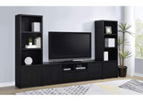 706224 Winfield 3-shelf Media Tower Entertainment Pier Black