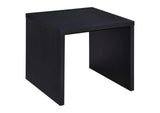 706227 Knapp Engineered Wood Square Side End Table Black