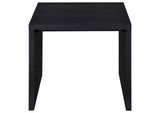 706227 Knapp Engineered Wood Square Side End Table Black
