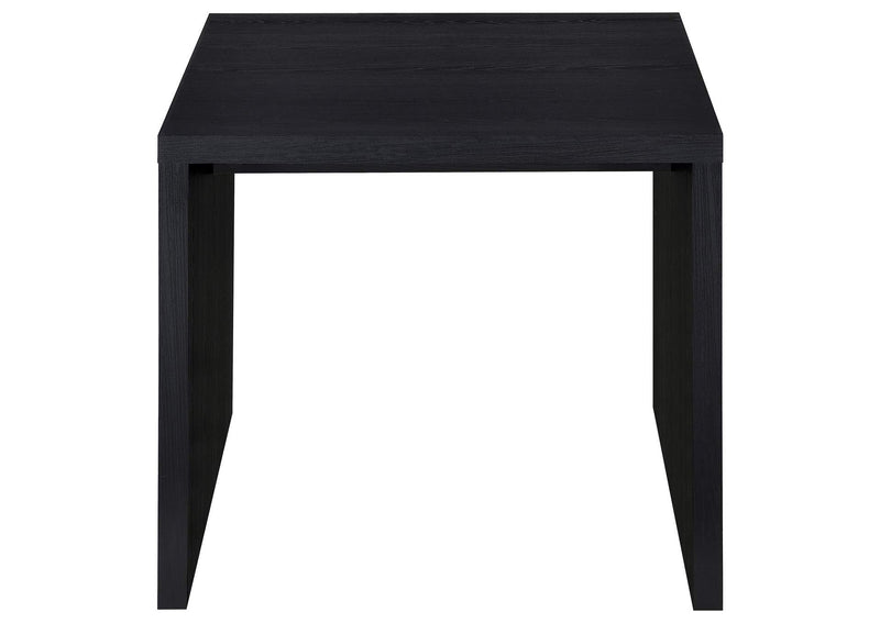 706227 Knapp Engineered Wood Square Side End Table Black