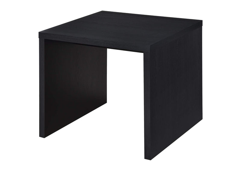 706227 Knapp Engineered Wood Square Side End Table Black