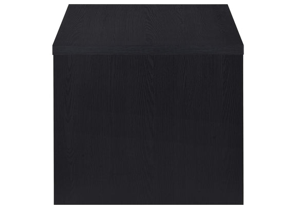 706227 Knapp Engineered Wood Square Side End Table Black