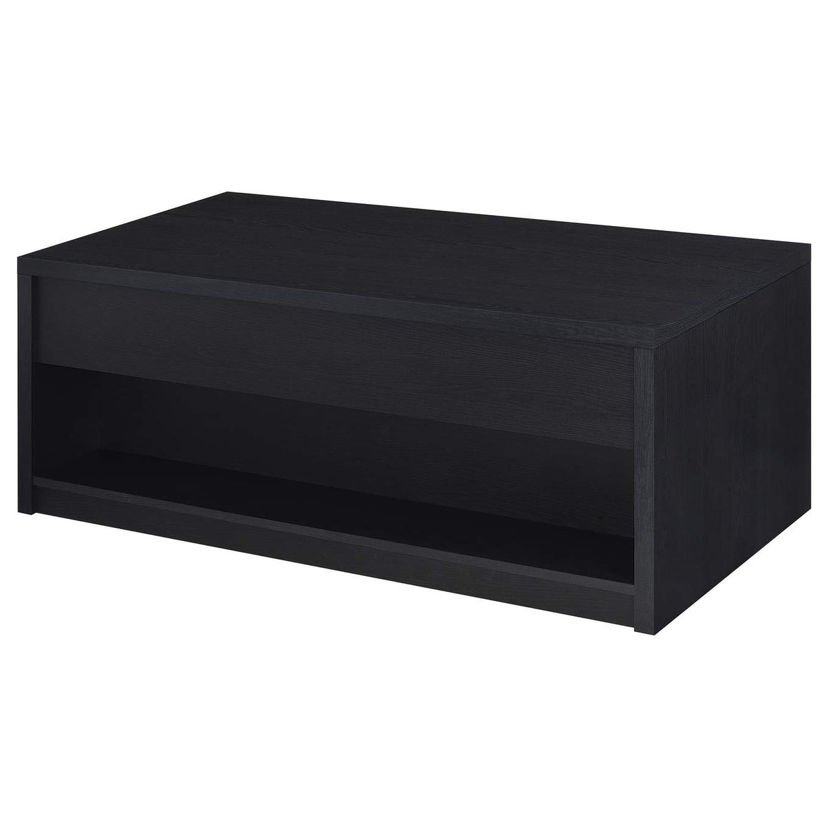 706228-S2 Knapp 2-piece Lift Top Coffee Table Set Black
