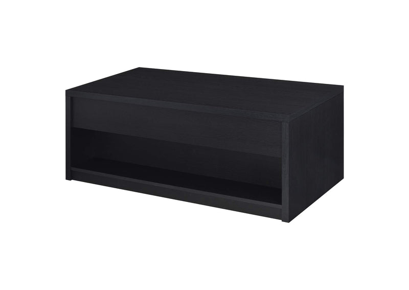 706228-S2 Knapp 2-piece Lift Top Coffee Table Set Black