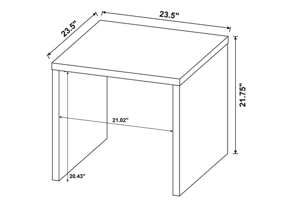 706228-S3 Knapp 3-piece Lift Top Coffee Table Set Black