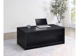 706228 Knapp Lift Top Cocktail Coffee Table with Dual Drawers Black