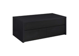 706228 Knapp Lift Top Cocktail Coffee Table with Dual Drawers Black