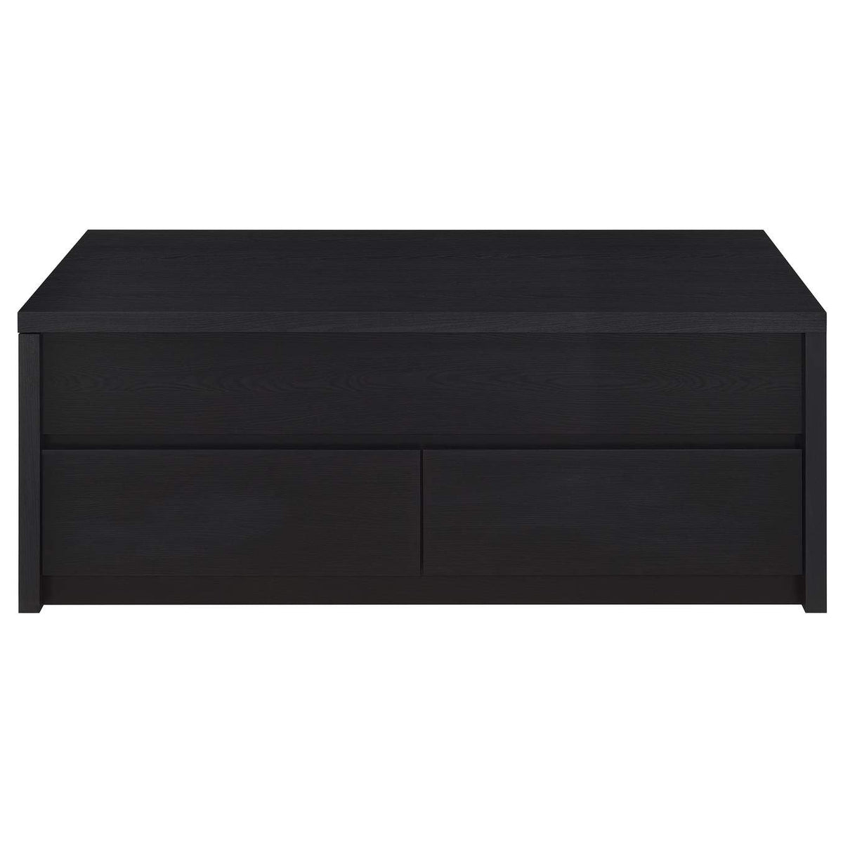 706228 Knapp Lift Top Cocktail Coffee Table with Dual Drawers Black